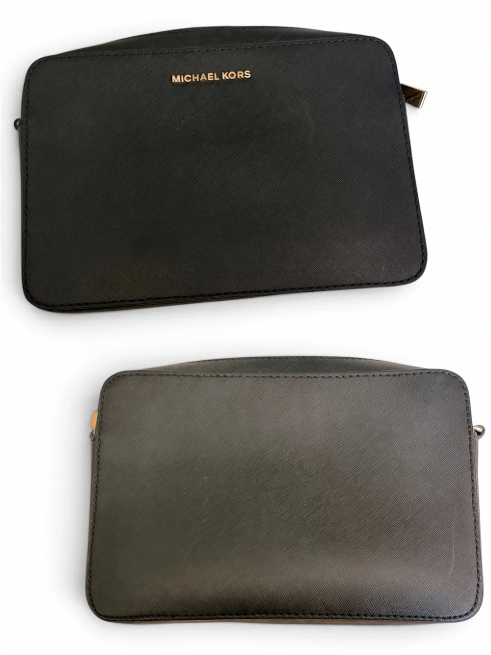 Michael Kors Black Crossbody with Gold Chain Strap